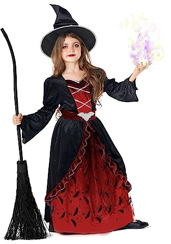Morph Red Witch Costume Kids, Witch Costume For Girls, Halloween Costumes For Kids, Small