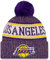 New Era NBA-Mütze für Erwachsene, Unisex, offizielle Sportstrickmütze mit Bommel, Los Angeles Lakers, Einheitsgr��e