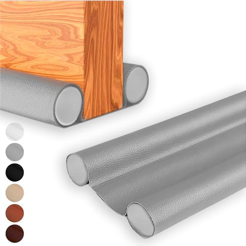 HOGARLAX® Burlete Puerta Entrada, Burlete Bajo Puerta, Burletes para Puertas Exterior e Interior, Aislante Térmico Frío y Calor, Aislante Acústico, Impermeable, Adaptable hasta 93cm (1, Gris)