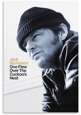 LIANGSHUANG Poster American Comedy Film One Flew Over The Cuckoo's Nest Poster Coole Kunstwerke Malerei Wandkunst Leinwanddrucke Hängende Bild Poster 20 x 30 cm