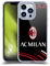 Head Case Designs Licenza Ufficiale AC Milan Curvato Modelli Cresta Custodia Morbida in Gel Compatibile con Apple iPhone 13 PRO E Compatibile con Magsafe Accessori
