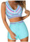Generico Costumi Donna Piscina Due Pezzi Costume Mare Vita Alta da Bagno Bambina 3 Anni Intero Piscina Nero 52 Bikini Mare
