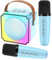 Joycome Karaoke Machine 2 Microphones for Kids Adults, Mini Portable Bluetooth Speaker with LED Light and Voice Changing, Birthday Presents Toys for 3 4 5 6 7 8 9 10+ Years Old Girls Boys - Blue