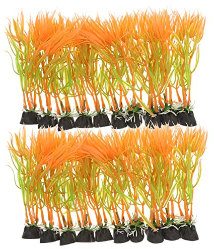 Toddmomy 20pièces Figurines Aquatiques Décoratives pour Aquarium Plantes Simulées Réalistes pour Décoration De Réservoirs Eau Accessoires De Paysage Aquatique