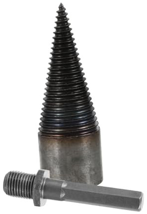 BUGUUYO Brennholzspalter-bohrer Robuster Holzspaltbohrer Für Effizientes Holzspalten Geeignet Für Elektrobohrer Und Bohrhämmer Für Schnelle Und Einfache Anwendungen