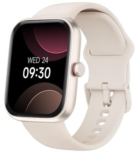 TOOBUR Montre Connectée Femme, Alexa Intégrée, Repondre/Passer Appel, 1.91'' Smartwatch, Montre Sport Femme avec 100 Sports, Étanche IP68, Suivi du Sommeil Cardiaque, Beige