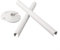 Lot de 2 cache-tuyaux de radiateur FACULX et 2 colliers de tuyau, cache-tuyaux de radiateur 15 mm x 200 mm et 16 mm (blanc)