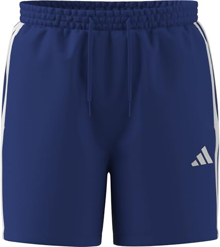 adidas Men's Essential Three Stripes Chelsea Base Short, Team royal Blue/White, XXL