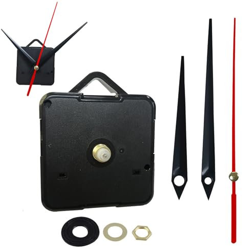 Uhrwerk Für Wanduhr, Uhrwerk Mit Zeiger, Lautloses Quarz-Uhrwerk, Lautlos Uhrwerk Mechanismus, DIY Uhr Ersatzteile, Uhrwerk Set, Uhrwerke Zum Selbsteinbau Mit Zeiger, Geräuschloses Uhrwerk Set