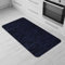 Comart - Alfombra para Cocina Nancy - Antideslizante - Lavable en Lavadora - Moderna Alfombra de Chenilla - para Pasillo y Cocina - Suave y Resistente - Made in Italy - Azul - 50 x 100 cm