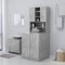 Waschmaschinenschrank aus Beton, 71 x 71,5 x 91,5 cm, Grau