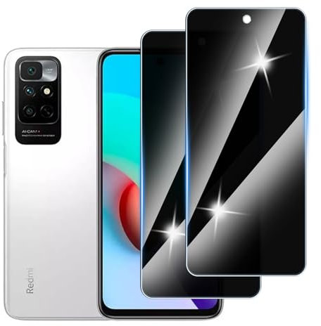 Hirshen 【2 Piezas】 Protector Pantalla Privacidad para Redmi Note 11,Anti-Espía Vidrio Película,Cristal Vidrio Templado Anti Espía,9H Dureza,Sin Burbujas,Anti-Arañazo,Privacy Screen Protector