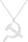 GZHENGZG Collana da Uomo, Gioielli da Donna Falce e Martello Collana con Ciondolo per Le Donne Ragazze Hollow Charm Neck Chain Jewelry Gift Regalo