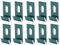 10pcs Greenhouse Clips,Metal J Clips Fixings Attaches Kit,Durable Aluminum,Easy Installation for Extra Safety,3.3x2.1cm (Green)