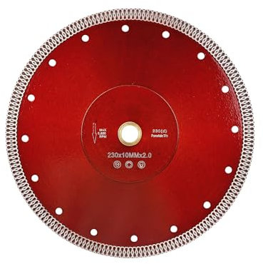 Casaverde Diamantscheibe 230mm für Stein, Beton, Granit, Ziegel uvm. Diamanttrennscheibe mit hoher Schneidleistung
