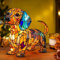 vokkrv Katzenlampe, Nachtlicht Katze und Hund, Dog Series Art Night Light, LED Katzenlampe Mosaik Terrier Lampe USB, Wohndekor füt Schlafzimmerbeleuchtung für Katzen & Hundeliebhaber (Dackel)