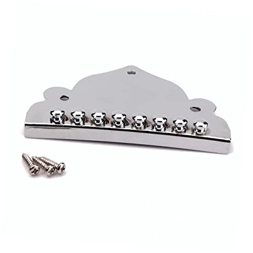 PartyKindom Triangle Plated Guitar Tailpiece with Screws for String Mandolin Replacement Chrome Mandolin Part for Guitar Makers Durable and Stylish Instrument Upgrade