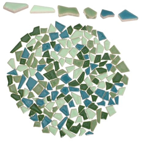 UTHCLO Piastrelle Colorate DIY Mosaico Irregolare per Decorazione Fai Da Te Superficie Liscia e Resistente Ottimo Materiale per Creazioni e Decorazioni Moderne