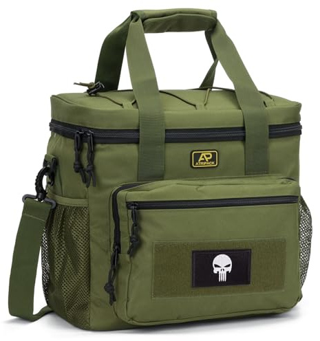 Bunnychic Taktische 22L Kühltasche für Männer als Lunchtasche zur Arbeit | Taktische Kühltasche für Essen, verstellbarer abnehmbarer Gurt, auslaufsichere Innenverkleidung, weiche Tasche zum Angeln