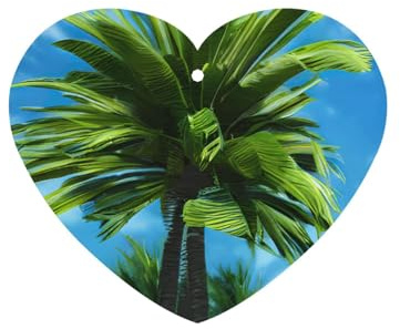 Summer Palm Tree Printing 10 Pcs Car Air Freshener Hanging Sheets Scented Hanging Sheets With Rope For Home