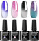 Allenbelle Colour Changing Gel Nail Polish Set Blue Pink Red Purple Black to Milk Colour Changing Gel Polish Set Mood Chameleon Soak Off UV LED Thermal Temperature Art Manicure Kit 053