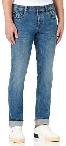 camel active Herren Regular Fit 5-Pocket Jeans aus Baumwolle Hellblau, menswear-32/34