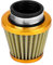 Qiilu Auto Filtro Aria Rotondo Conico Induzione di Aspirazione Filtro Aria da 38 mm per Off-Road Motorciclo ATV Quad Dirt Pit(Oro)