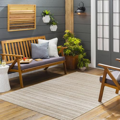 Livabliss Ibiza Indoor Outdoor Rug - Large Boho Rugs for Living Room 130x180 cm Dining, Kitchen Carpet, Patterned Neutral and Coloured Rugs, Waterproof, Stain Durable - Beige, Brown,Cream