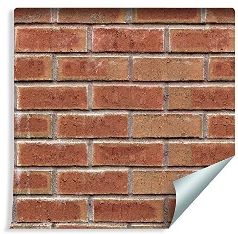 Muralo Fototapete Ziegel Effekt 3D Effekt 1000 x 53 cm Vliestapete Wand Tapete Ziegelwand Stein Mauer 3D Optik Wohnzimmer Schlafzimmer Moderne Wandbilder XXL Easyinstall Wand Dekoration