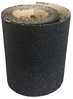 STARCKE Premium wasserdichte Schleifpapierrolle, strapazierfähig, schwarzes Siliziumkarbid, für Holzböden und Stein (Körnung 24)