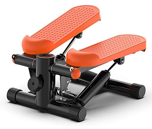 Ellipsentrainer - Pedal-Trainingsgerät Mit Eingebautem Display - Einstellbarer Widerstands-Cross-Trainer Tragbarer Mini-Pedal-Trainingsgerät Zum Trainieren Von Beinen, Oberschenkel Und Po-orange