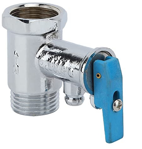 Weikeya Valvola Di Sicurezza a Pressione,valvola di sovrapressione eccellente scaldabagno elettrico durevole 5,5 cm in ottone,Altre forniture per il bagno
