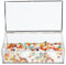 Homtone 20x11x6cm Silber Vintage Glas Schmuckkästchen, Kupfer Dekorativer Schmuck mit Glasdeckel, Andenken, Organizer, Transparent Rechteckig Box für Hochzeit, Party, Home Dekoration