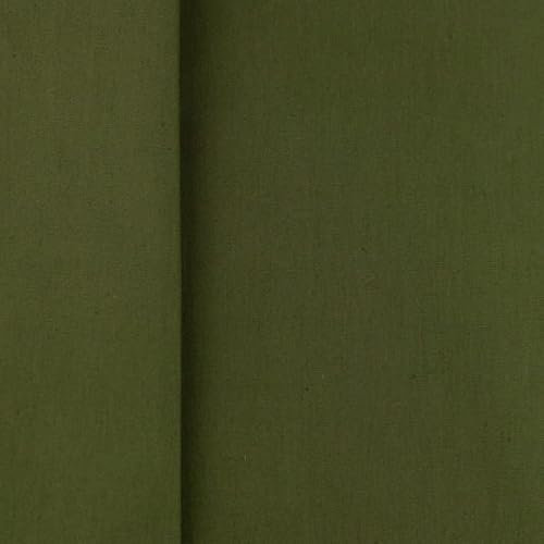 Weicher Popeline Baumwollstoff-POPPY-Segel-, Fahnentuch, Baumwollstoff, Nähen, Kleider- und Patchworkstoff ca. 150 cm breit- ca. 135 g/QM - 50 cm Schritte- Meterware (Army-64800)