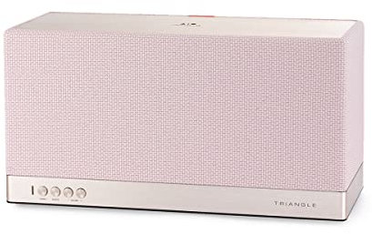 Triangle - Enceinte connectée AIO 3 - Enceinte Tout en Un Compatible Bluetooth, Wi-FI & Multiroom sans-Fil - Audio HD - Entrée Optique - 2X 45W - 360 x 195 x 150 mm - Rose Poudré