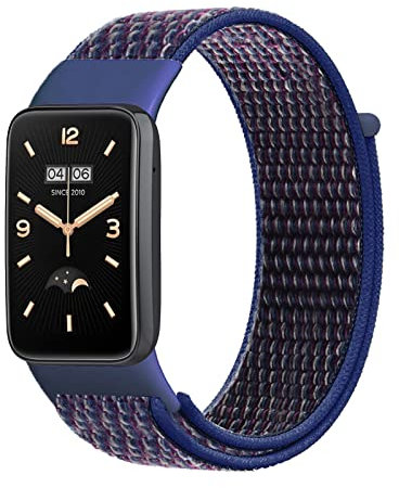Strap-it Xiaomi Smart Band 7 Pro Nylon Armband (Indigo Blau)