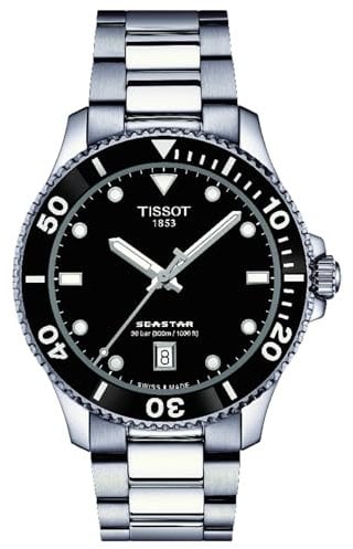 Tissot Seastar 1000 40 mm time only watch black dial T120.410.11.051.00
