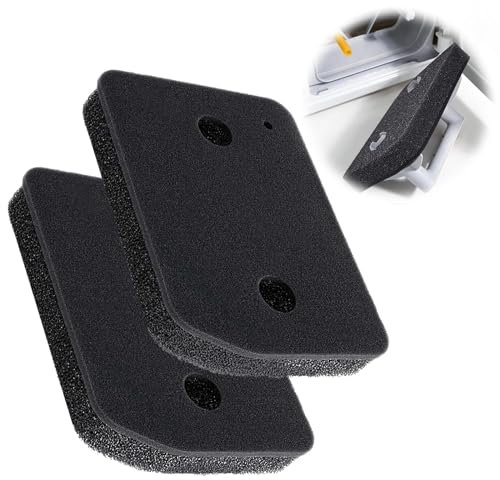Kssvzz Filtro per Asciugatrice Miele 9164761, 2 Pezzi Filtro per Pelucchi in Schiuma, Filtro in Schiuma di Ricambio 207 x 157 x 30 mm, Filtro in Spugna, Filtro a Condensatore
