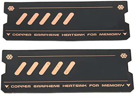 2Pcs DDR Memory RAM Cooler, Laptop Memory Cooling Heatsink Compatible with DDR4 DDR5 Memory (2Pcs)