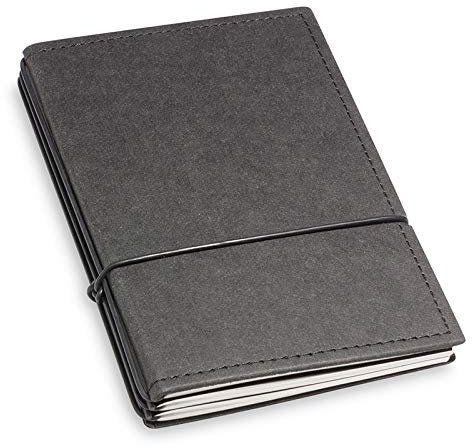 X17-Lehrerkalender/Lehrerplaner A6| 2024-2025, schwarz, vegan! Deutsches Zellulose-Material. Austauschbar: 4 Hefte: Schulkalender 07-12.24 + 01-08.25 + Schülerlisten + linierte Notizen