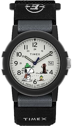 Timex Expedition X Peanuts Beagle Scout Camper TW4B29100 Armbanduhr, für Herren, 40 mm, Stoffband