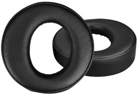 SINOWO Replacement Ear Pads Cushions for Sony PS3 PS4 Gold Wireless PlayStation 3 PlayStation 4 CECHYA-0083 Stereo 7.1 Virtual Surround Headphones,Soft Protein Leather-Black