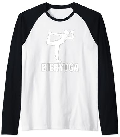 Herren Bieryoga für Biertrinker Bier Yoga Outfit Raglan