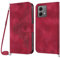 Netany Coque pour Motorola Moto G84 5G avec Cordon, Etui pour Moto G84 5G avec Cordon Collier, Cuir Flip Portefeuille, Housse Case Etui avec [Bandoulière Réglable] Lanyard Case Cover (Rouge)