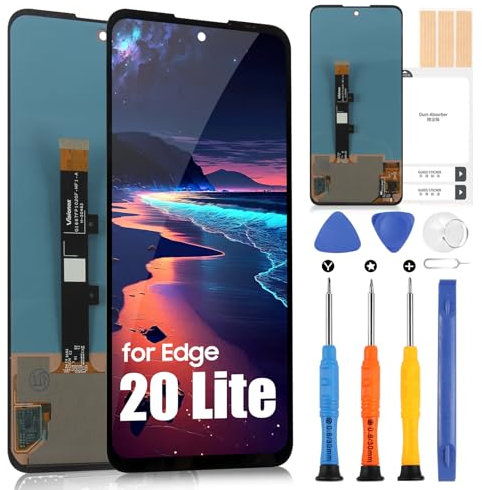 OLED für Motorola Edge 20 Lite LCD Display, für Motorola Edge 20 Lite XT2139-1 LCD Bildschirm Touchscreen Digitazer Full Assembly Ersatz Bildschirm mit Reparatur Kit