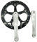 JISADER Bielas para Bicicleta, Plato de 52 Dientes y Longitud de 170 mm, Compatible con Bicicletas de montaña y Carretera, Negro Y Plata