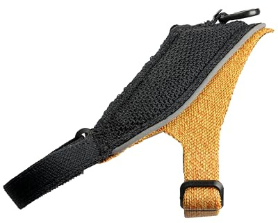 JK9 KnitFit Gestricktes Hundegeschirr, Größe: XS, Gelb-Schwarz