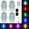GOMETY 4 Stück Auto Fernbedienung Blitzlicht, 8 Farben Drahtlose Auto LED Blitzlichter mit Fernbedienung und USB-Aufladung, LED Flugzeug Blitzlichter Blitzleuchte für Auto LKW, Motorrad, Drohne