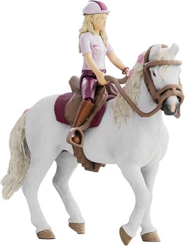 schleich HORSE CLUB | Sofia & Blossom 42713 | bewegliche Mädchenfigur | mit Pferde Zubehör | tolles Geschenk für Mädchen und Jungen | Pferde Spielzeug ab 5 Jahren | 10 Teile | exklusiv bei Amazon