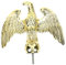 Garneck Flagpole Topper Mit Adler-Design Elegantes Fahnenmast-zubehör Für Garten Langlebig Einzigartiges Ornament Für Fahnenmasten Geschenkidee